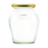 370ml Orcio Glass Jam Jar supplied with a choice of different lids.