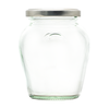 370ml Orcio Glass Jam Jar supplied with a choice of different lids.