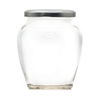 2lb gourmet/orcio glass jam jar with lid. Supplied in a choice of colours