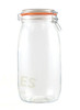 A 3 litre kilner style glass clip top jar