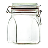 900ml Square Clip Top Glass Jars