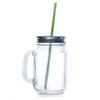 450ml Mason Drinking Jars including Lid with Hole for a Straw