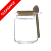 30% off   * Clearance *    270ml Cork Top  Glass Jar with Spoon - Retail and Wholesale Packs