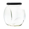 870ml Clear Glass Sweet Jars with Lids