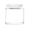 120ml Clear Glass Cosmetic Jar with black lids