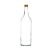 1 Litre Mineral Glass Bottle with gold duet cap