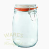 1 Litre Glass Clip top Jar