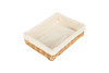 Wicker,  Willow Woven, Food Tray (Medium) Lined  L350mm x W250mm x H80mm
