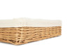 Wicker,  Willow Woven, Food Tray (Medium) Lined  L350mm x W250mm x H80mm