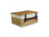 Wicker, Willow Woven 16" Buff Hamper with Removable Cotton Lining L 410mm x W 300mm x H 190mm