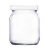 344ml Squat Glass 1lb Honey Jar with Aluminium Gold Screw Lids or White Plastic Lids