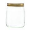 344ml Squat Glass 1lb Honey Jar with Aluminium Gold Screw Lids or White Plastic Lids