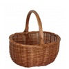 Wicker, Willow Woven Double Steamed Oval Shopper L300mm x W250mm x H310mm - Including Handle