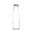 Wholesale 250ml Round Sauce Glass Bottles With Red and White Gingham 