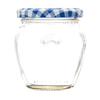 A 212ml Gourmet Glass Jam Jar. Supplied with a heat sealable and vinegar proof lid