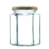 12oz Hexagonal Glass Honey Jars  (340g, 280ml) - Retail and Wholesale Packs