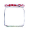1lb (405ml) Honni Glas Honey Glass Jar with Red Gingham Twist Lid - Retail and Wholesale Packs