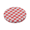 82mm Red Gingham Glass Jar lids - Wholesale and Retail