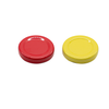 43mm Twist lids in Red & Yellow