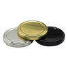 66mm Twist-off Glass Jar Lids in Gold