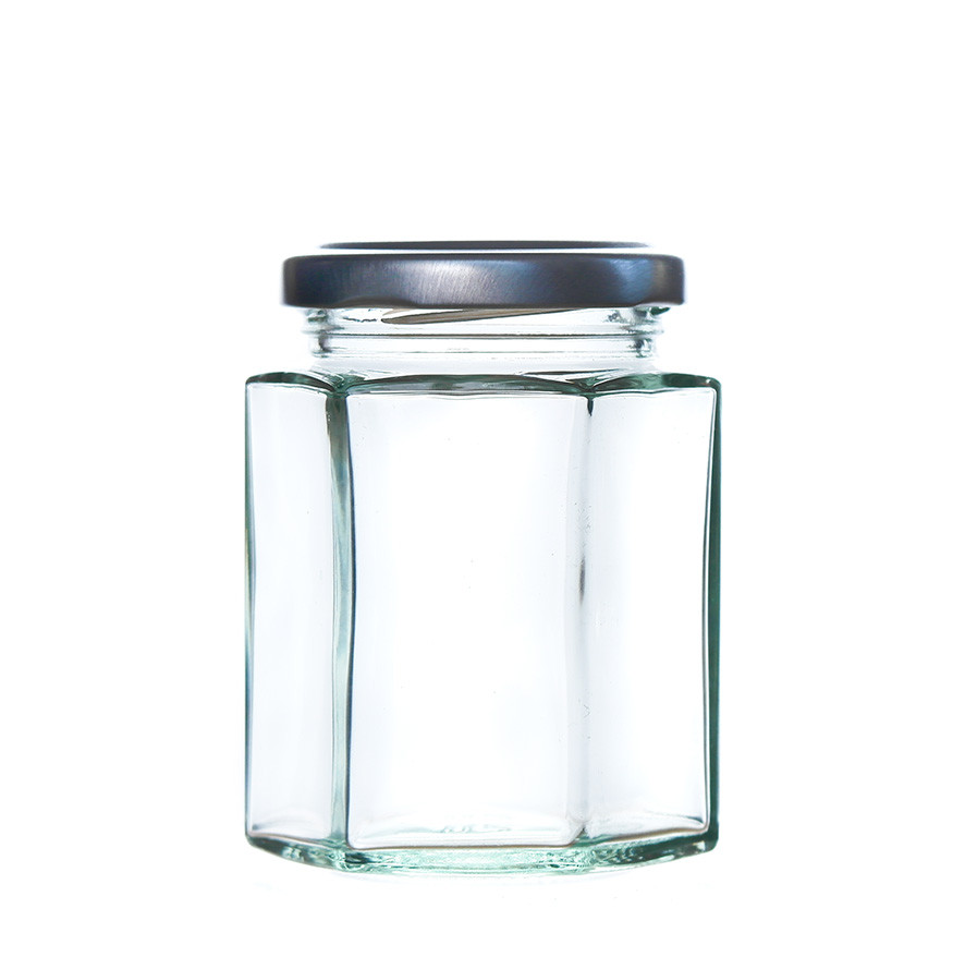 FREE SHIPPING 64 or 100 X 190ml Hexagonal Jam Jars Wares of