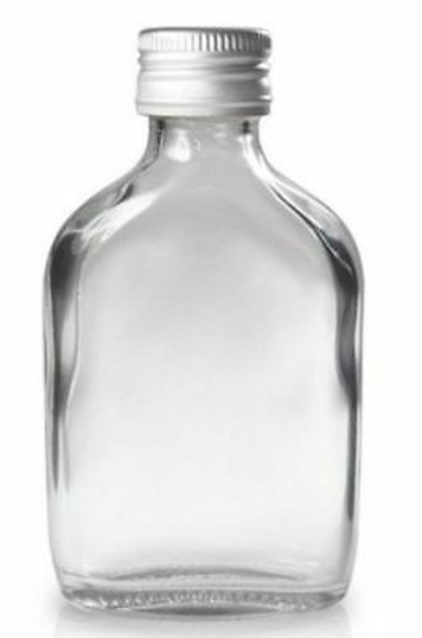 Glass shop flask bottles