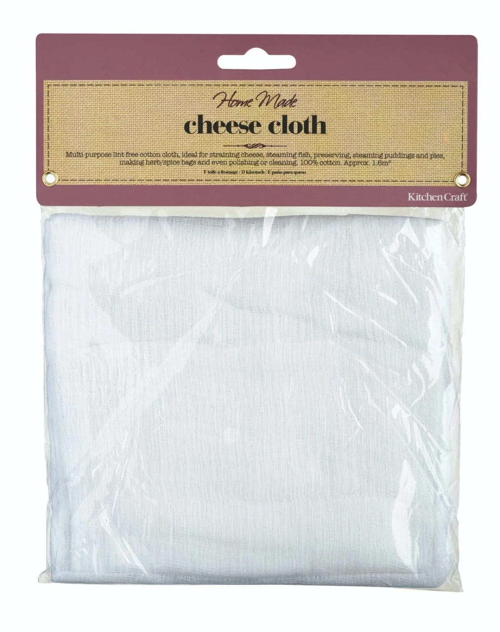 Classic Cheese Cloth for Straining - Wares of Knutsford Ltd