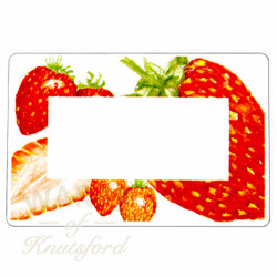 Jam Jar Preserving Labels , Perfect for Strawberry Jam - 70mm x 50mm  - Ideal for Jars 4oz through to Gallon