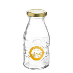 Kilner - 189ml Milk Glass  Bottle (Branded)