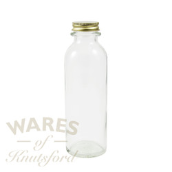 8oz vintage oil or sauce glass bottle with gold aluminium screw cap