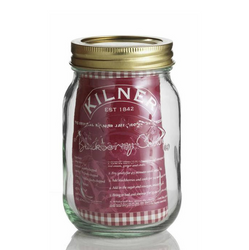 A 500ml Kilner Jar  with a separate metal heat sealable disc and 68MM screw band.