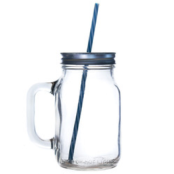 Mason Drinking Glass Jar 630ml