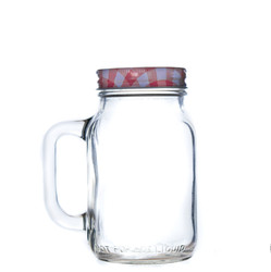 Mason Drinking Glass Jars 630ml (1 Pint) Solid Lid
