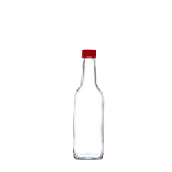 330ml Mineral Glass Bottle with red duet cap