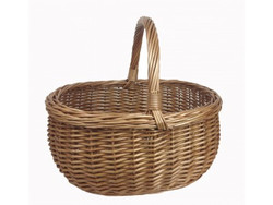 Wicker, Willow Woven, Large De Luxe Shopper. L465mm x W410mm x H410 including handle