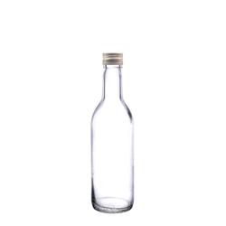 187.5ml Small Clear Glass Wine Bottles - The Bordeaux Bottle (18.75 cl)