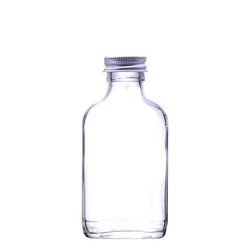 100ml Flask Glass Bottles with Caps