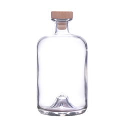 700ml Herbalist Glass Bottle with 19.2mm WIDE Top Beech Wood - Synthetic Stem (NK3164)