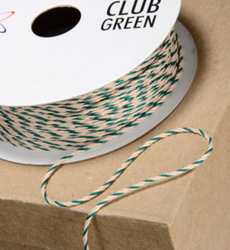 Green and Ivory Stripy String