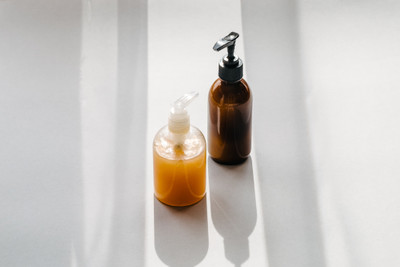 Small bottles with pumps Small bottles with pumps