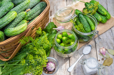Pickling Seasonal Vegetables In August
