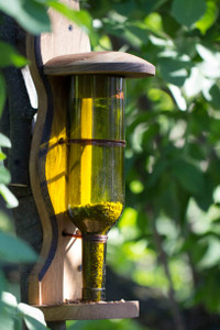 Glass Bottle Bird Feeder Glass Bottle Bird Feeder