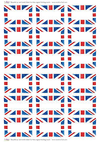 Union Jack Jam Jar Preserving Labels  -  70mm x 50mm  - Ideal for Jars 4oz upwards