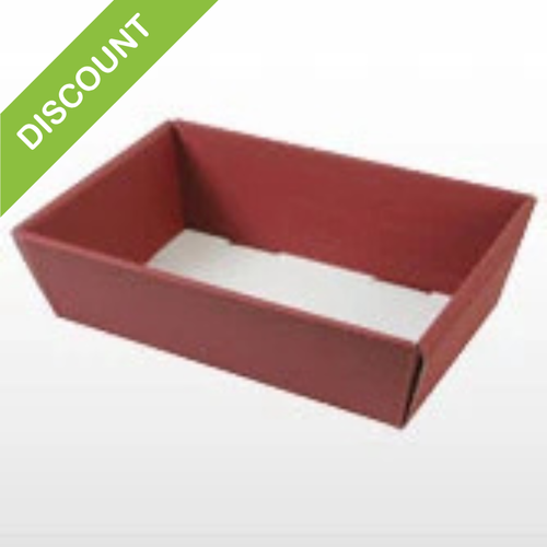 Burgandy medium card tray