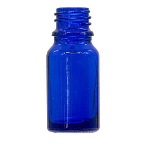 10ml blue glass bottle supplied with white dropper cap