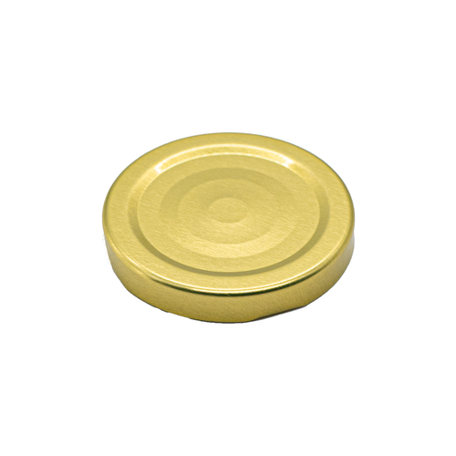 58mm Gold Safety Button Twist-off Lids - Retail & Wholesale Packs