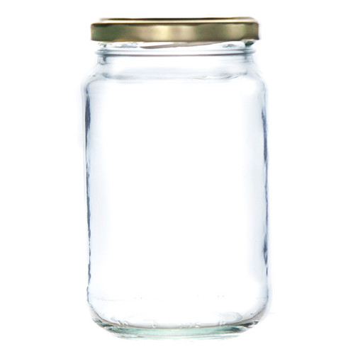 370ml classic 1lb glass  jam jar with a heat sealable lid in a choice of 7 different colours.