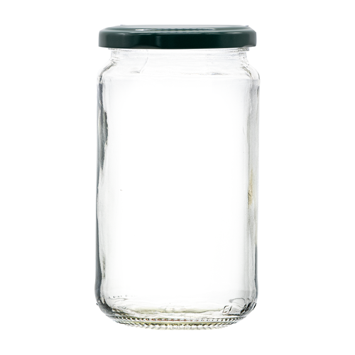 480ml Jam Jar or Pickle  Glass Jar with  a heat sealable lid in a choice of 5 different colours.