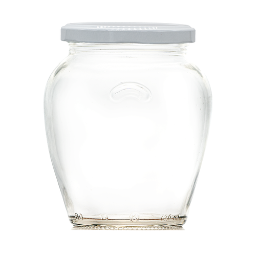 2lb gourmet/orcio glass jam jar with lid. Supplied in a choice of colours