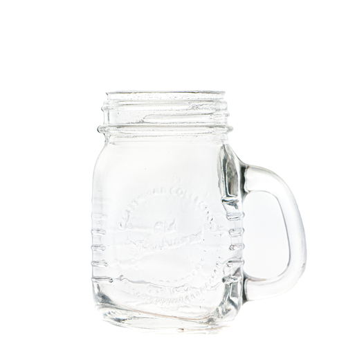 70ml Miniature Mason Glass Mug Jar  With Shaker Silver Lid
